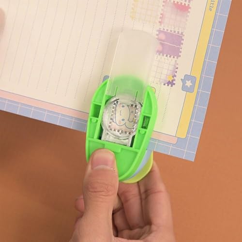 Image of 101 Pcs Stamp Puncher and Origami Paper, Postage Stamp Punch, Paper Punch Tool Set for DIY Scrapbooking and Craft Projects (1)