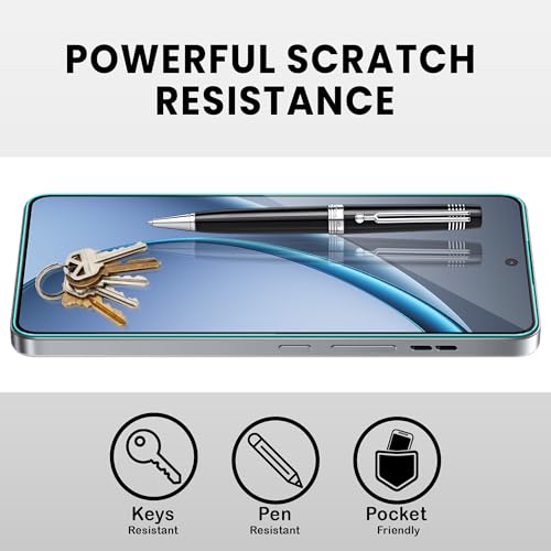 Image of ArmourPro Military Grade Gorilla Tempered Glass Screen Protector Compatible For Oppo k13 Turbo (6.8 Inch) With Easy Installation Kit| Edge To Edge Coverage |Black