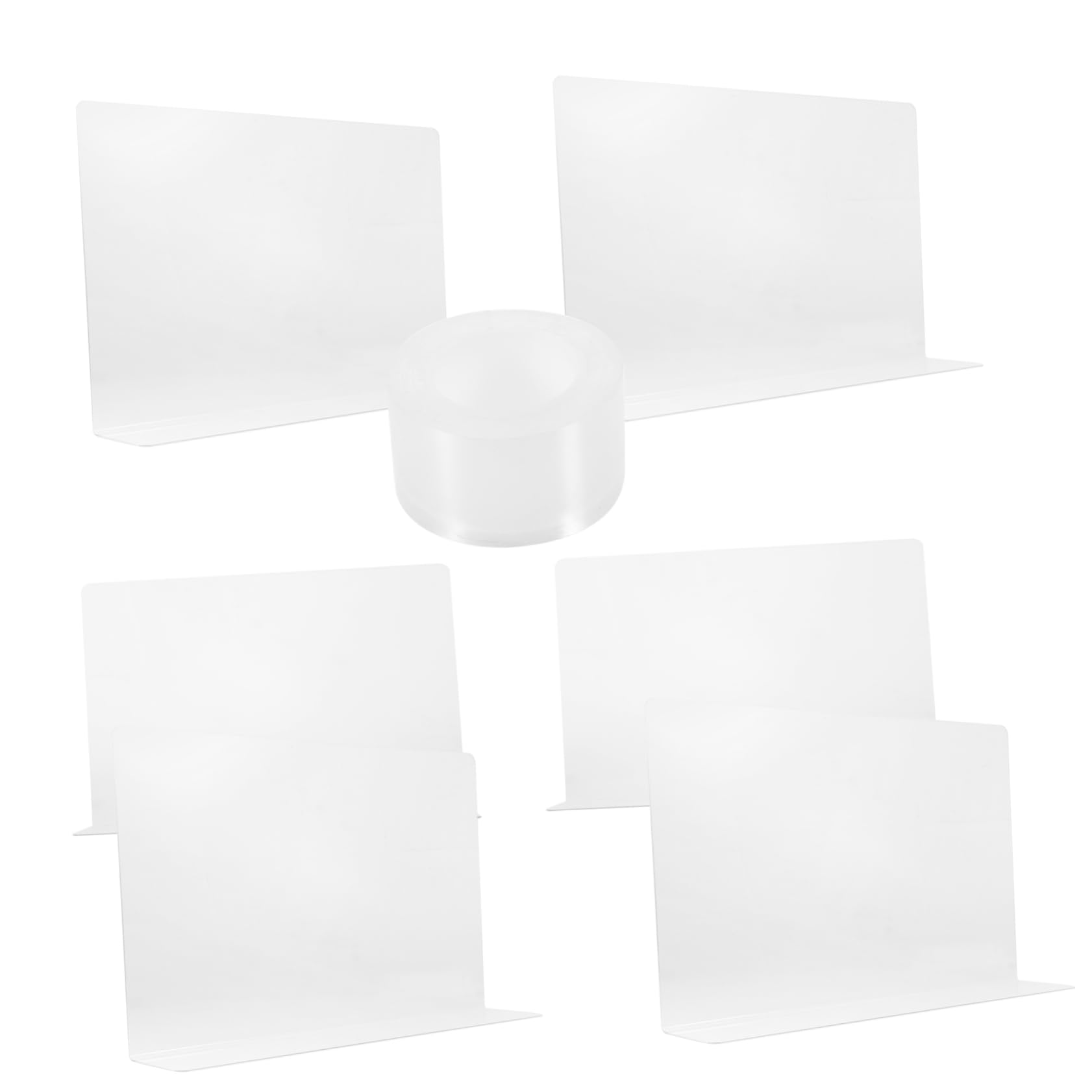 Healifty 1 Set Self Adhesive Shelf Dividers for Closet Organization Transparent Easy Installation Maximize Space Utilization for Clothes Shoes and Accessories