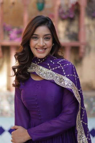 Image of Event Party Wear Stitched Indian Long Anarkali Gown Dress Stylish Salwar Kameez Suits.-65