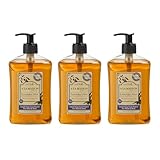 A LA MAISON Lavender Aloe French Liquid Hand Soap - Natural Hand Wash Made with Essential Oils - Biodegradable, Plant-Based, Vegan, Cruelty-Free, Alcohol & Paraben Free (16.9 oz, 3 Pack)