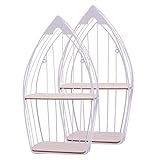 Größe der Ablagen ca. 26 x 13,5 cm und 21 x 13,5 cm (Breite x Tiefe)