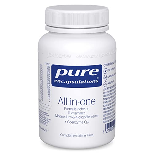 Pure Encapsulations - Multivitamines All-in-one - Formule Riche en 11 Vitamines, Minéraux Magnesium, 4 Oligoéléments & Coenzyme Q10 - 60 Gélules Cover