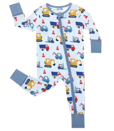 Image of DREAMHALO Baby Boys Girls Romper Infant Toddler Unisex Long Sleeve Pants Jumpsuits Soft One Piece Bamboo Viscose