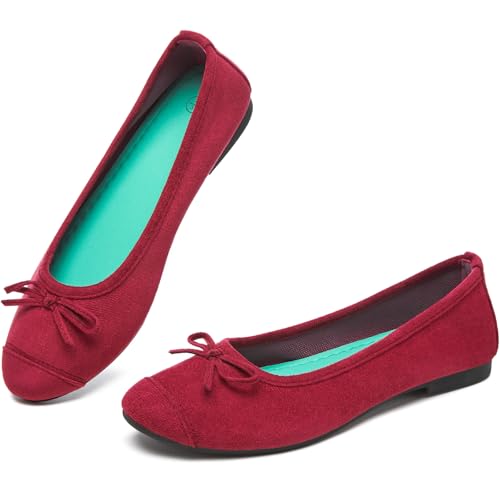 Waluzs �o���G�t���b�g�V���[�Y �����p �X�G�[�h �h���X �{�E�V���[�Y �J���t�� ���f�B�[�X �t���b�g ���E���h�g�D �y�� ���[�t�@�[ �X���b�|��, ���C�����b�h, 25.5 cm