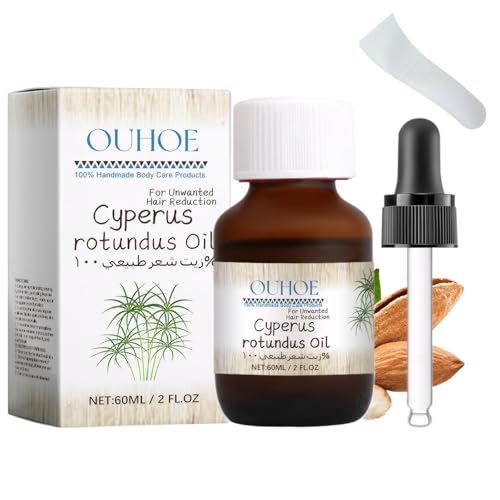 Madginine Cyperus Rotundus Oil for Hair Growth Reduction - Pure Cypress Oil (60ml)