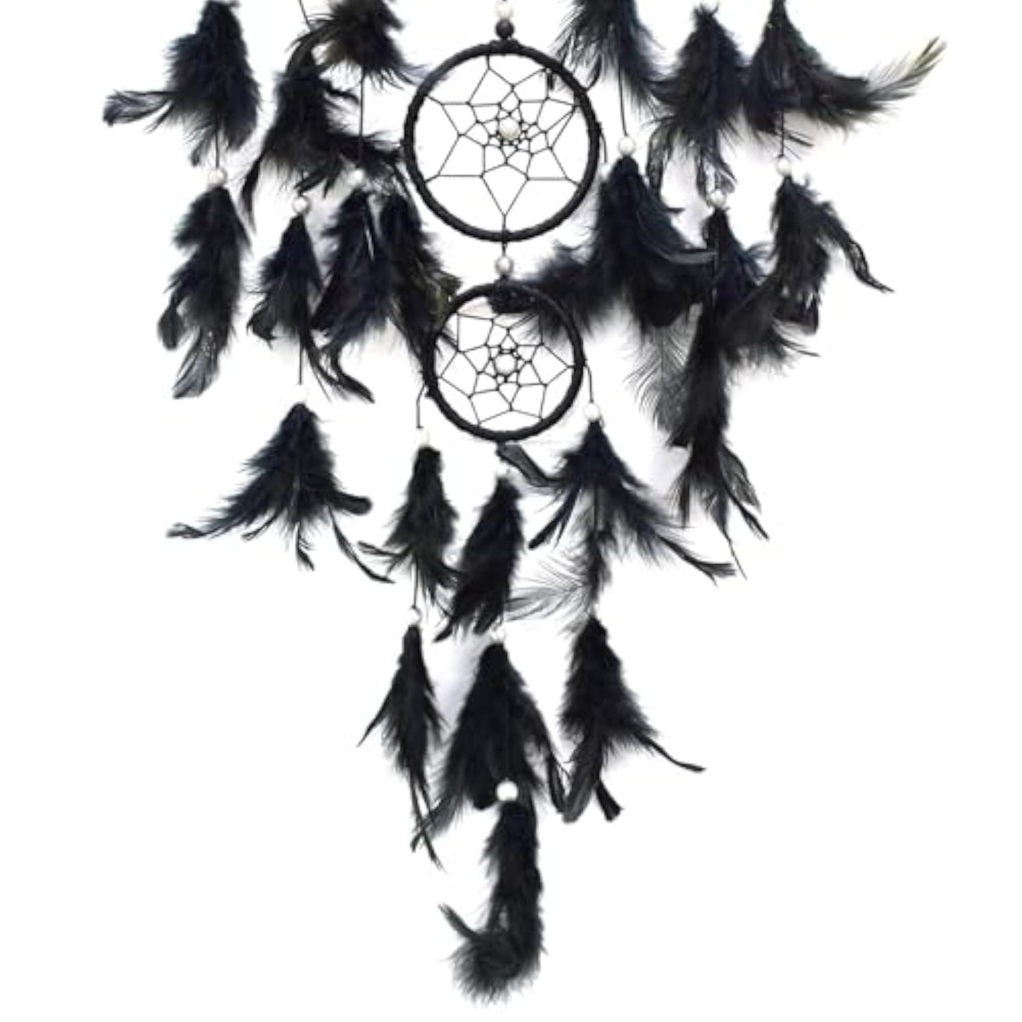 Handcrafted Dream Catcher with Natural Feathers for Wall Hanging