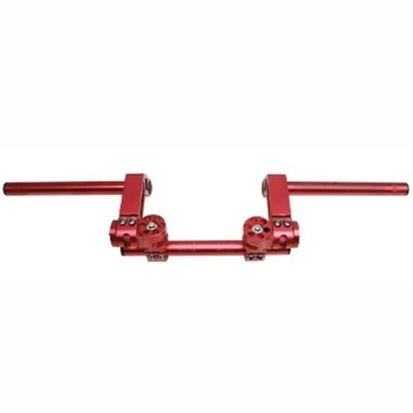 Kierownica motocykla CNC regulowana kierownica 7/8 "zdejmowany uchwyt System 125cc pitbike Dirt Motocross skuter Motocyklowa Bilans Bilansowy Wykonany(Red)