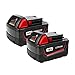 2-Pack 18V 4.0Ah Battery for Milwaukee 18volt Lithium Battery Power Tools 48-11-1820 48-11-1840 48-11-1850 48-11-1828 48-11-1815