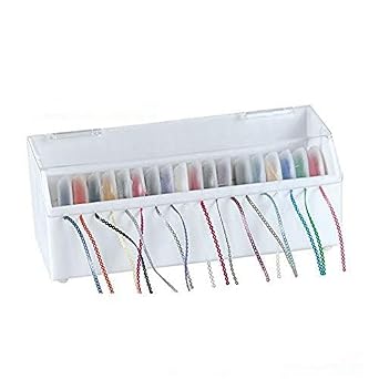 Dental Orthodontic Power Chain Storage Box Dental Ligature Chain Acrylic Organizer Elastic Braces Rubber Band Dispenser with Lid