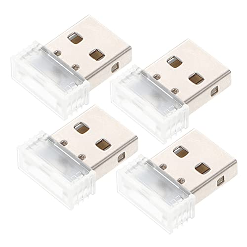 Gogogmee 4Pcs USB Car Interior LED Lights Portable Vehicle Illumination Lamps Easy Install Decorative Rgb Lighting for Comfortable Atmosphere No Wiring Required