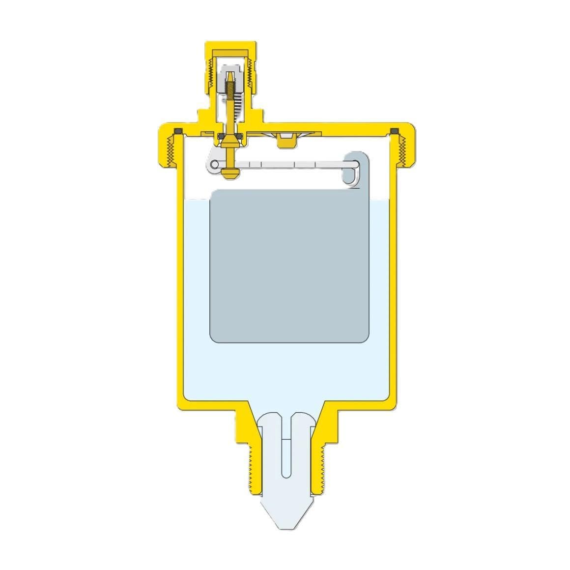 250041 - Válvula de ventilación automática para sistemas solares 1/5.1 cm M CALEFFI