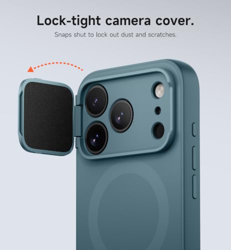 Image of SURITCH for iPhone 18 Pro Case for MagSafe, Camera Cover, Lake Green