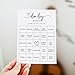 All Ewired Up Baby Bingo Game (50 Unique Cards) Pre-Filled Fun Baby Shower Game Activity, Preforated Calling Cards, Gender Neutral Boy or Girl, Minimalist