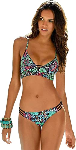 Preisvergleich Produktbild Sunseeker Damen Bustier Bikini (Cup C / D) (40, Black Print)