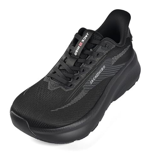 JACKSHIBO Men's Wide Toe Box Zero Drop Slip On Sneakers Hands Free Arch Support Shoes with Cushioned...