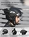 ILM Vintage Full Face Modular Motorcycle Helmet (Matte Black, L) and Bluetooth Headset with Hi-Fi System