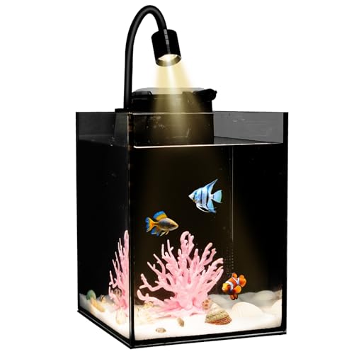 Desktop Aquarium Mini Tank Kit 1.2 Gallon