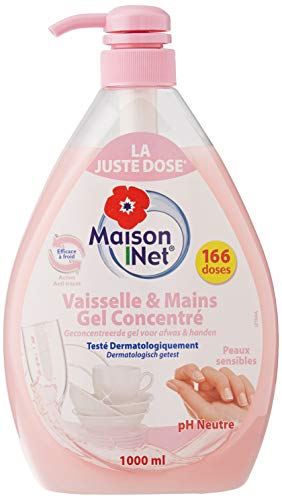 Maison Net Gel Concentré Vaisselle/Mains pour Peau Sensible 1000 ml Cover