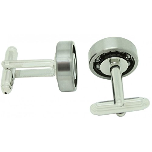 Gemelos Rodamiento Coche Cufflinks para trajes de novio y eventos 3