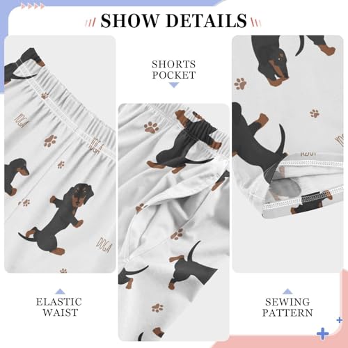 Boys' Pants Yoga Dogs Long Bottoms Jogger Pants Elastic Waist Trousers with Pockets S-XL4