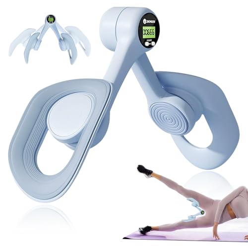 PLLYPE Oberschenkeltrainer Beckenbodentrainer für Frauen, Trainingsgerät für Weibliches Gesäß, Beintrainer Po Beinpresse Oberschenkel Beckenboden, Innere Oberschenkelübungsgeräte mit Zähler (Blau) PLLYPE Oberschenkeltrainer Beckenbodentrainer für Frauen, Trainingsgerät für Weibliches Gesäß, Beintrainer Po Beinpresse Oberschenkel Beckenboden, Innere Oberschenkelübungsgeräte mit Zähler (Blau)