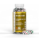 nETiXER Vitamin D3 + K2 Gummies – Bone &amp; Heart Support – with 10 mcg D3 (Cholecalciferol) &amp; 55 mc...