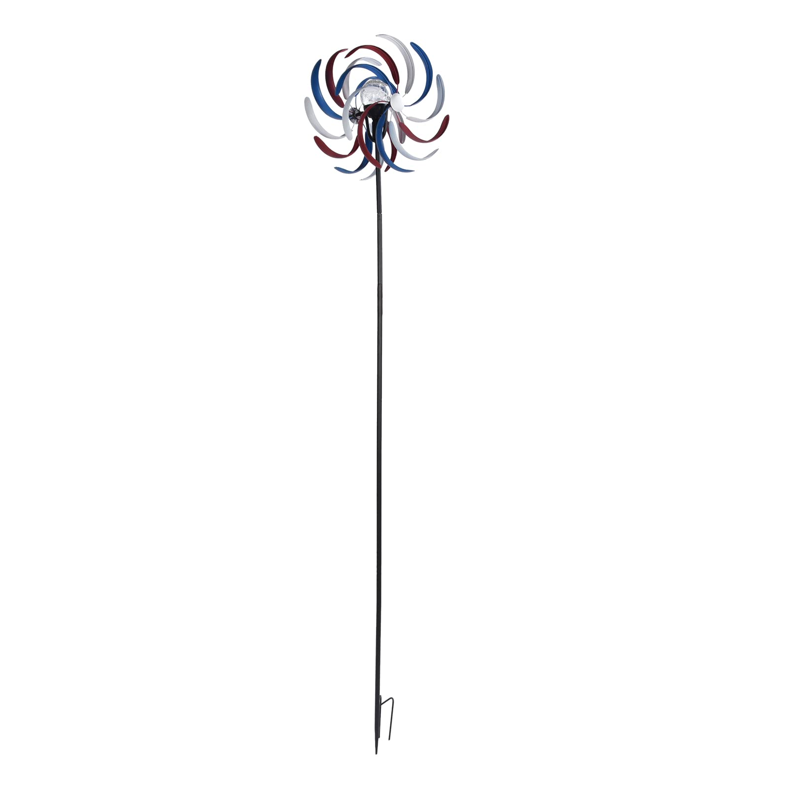 Molino de viento giratorio de hierro de 79 pulgadas, molino de viento creativo único, molino de viento personalizado para decoraciones de jardín y patio