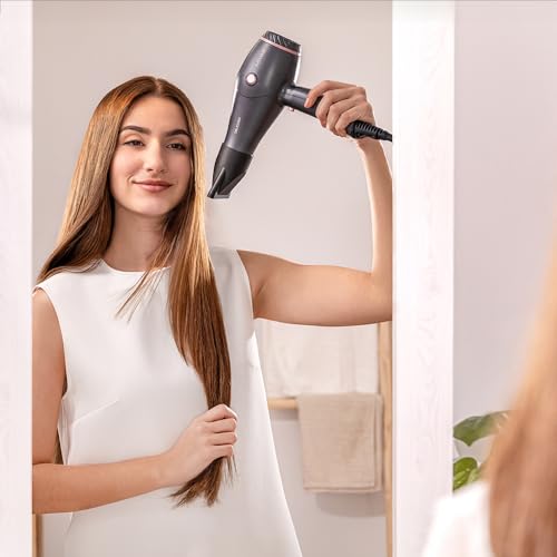 Miniatura 4 de Cecotec Secador Bamba Ionicare Harmony, Motor Con 2600w, Ajuste De Temperatura Y Velocidad, Tecnología Haircare, Ion Real, Cable De 1,8m, Incluye 2 Boquillas De Precisión, Función De Aire Frio