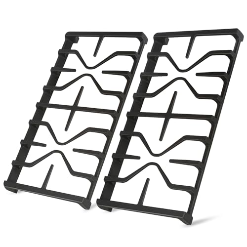 Image of Upgraded WB31X27151 Side Stove Grate Replacement for Ge General Electric Stove Parts,WB31X24736 Cast Iron Burner Cooking Grate Rack for General Electric JGBS66REKSS JGB735SPSS Stove Rack,2 Pack