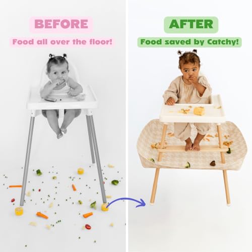 Image of CATCHY - High Chair Food Catcher - Compatible with IKEA Antilop High Chair | High Chair Food Catcher - High Chair Sold Separately - Baby & Toddler Food & Mess Catcher - Under High Chair Accessory