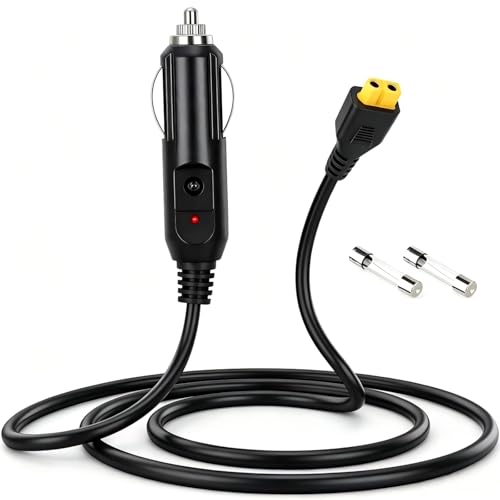 12V/24V Car Charger Cable, for BLUETTI AC70, AC50B, EB55, Elite 200, 100 V2, Ecoflow,and other...