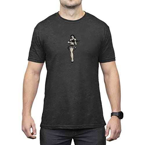 Magpul Men's Hula Girl Cvc T-Shirt, Charcoal Heather, Large #TOP3