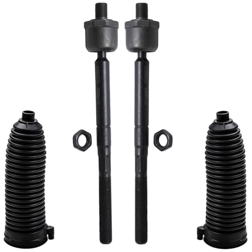Image of Detroit Axle - 10pc Front End Control Arms Kit for 04-06 Dodge Durango, 07-09 Chrysler Aspen, Upper Control Arms + Ball Joint Tie Rods Sway Bars Boots 2004 2005 2006 [5-Lug] Replacement