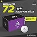 JOOLA Magic ABS 2-Star Training Table Tennis Balls, White (44216)