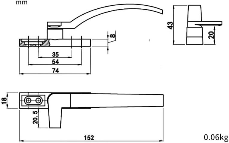 window handle， 1 Pair White Replacement Window Handles Hand Zinc Alloy Hardware Door Handle