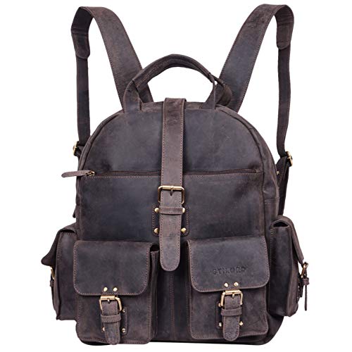 STILORD 'Nevada' Rucksack Leder groß im Vintage...
