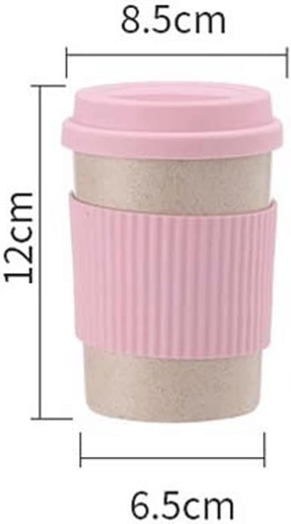 INLIMA Drinking Glasses Travel Coffee Mugs Cup With Lid&Stir Easy To Go Portable Mug for Outdoor Camping Hiking Picnic