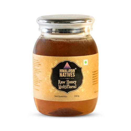 Image of Himalayan Natives Multifloral raw honey | 100% Natural Honey | 100% Pure And Natural Raw Honey, 350 g