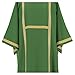 Dalmatic 100% Polyester with Golden Lines 4 Colors, GreenGreen