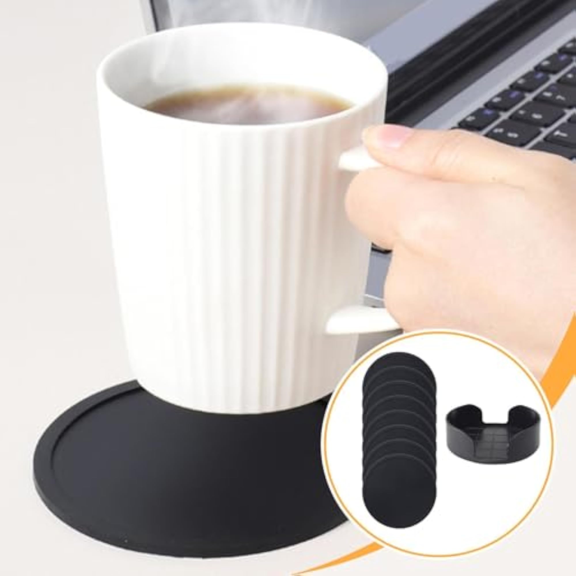 8Pcs Drink Coasters for Coffee Table, Gift Decor