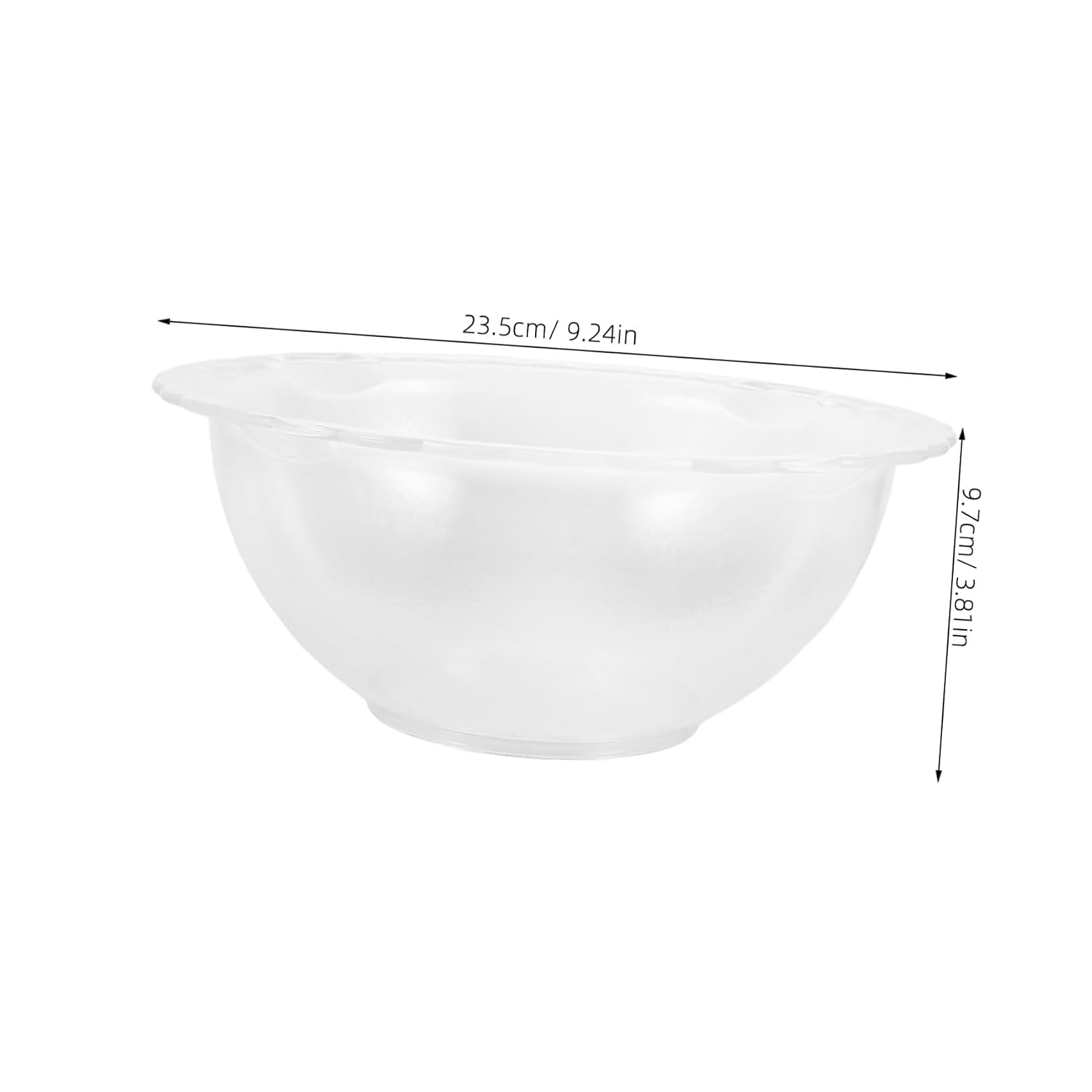 Plastic Laundry Basin for Face Mask Washing, Scalloped