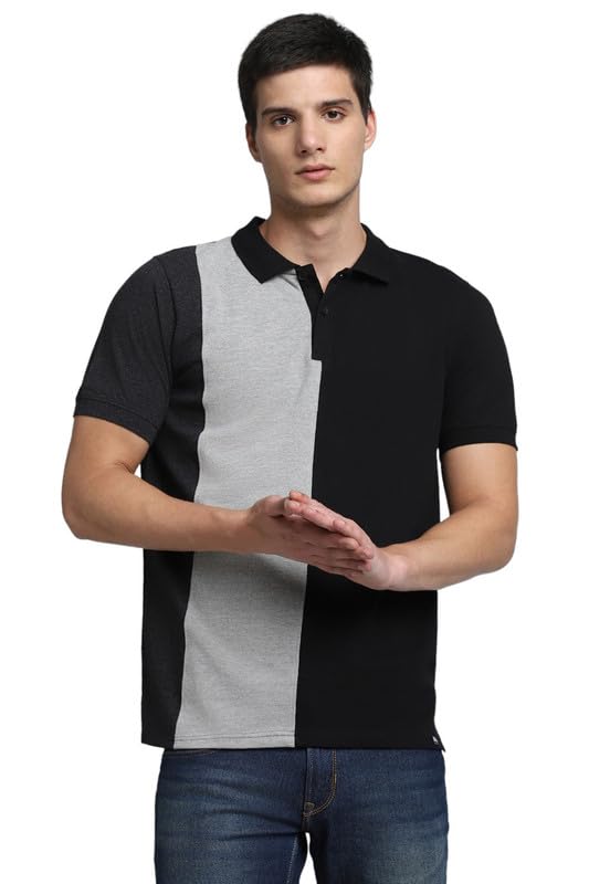 Image of Dennis Lingo Men's Cotton Polo Neck Tshirt, Regular Fit Half Sleeve