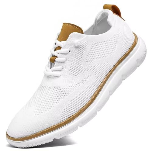 Mens Oxfords Lace-Up Lightweight Casual Walking Shoes Dress Shoes Fashion Sneakers Shoes