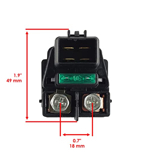 Caltric Starter Compatible con Suzuki DR650SE 1996-1997 / DR650SE 2000-2019 con Relay Solenoid miniatura 5