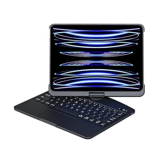 Funda teclado para iPad Air 11 M4 diseño premium giratorio 360° en color Radiant Gold Black