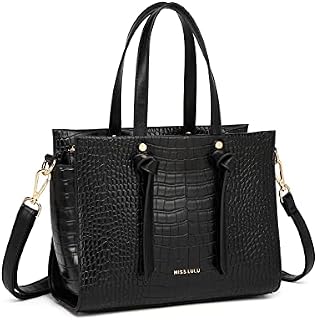 Miss Lulu Women Handbags Fashion Top Handle Bag PU Leather Tote Large Capacity Shoulder Bag for girls Ladies Women