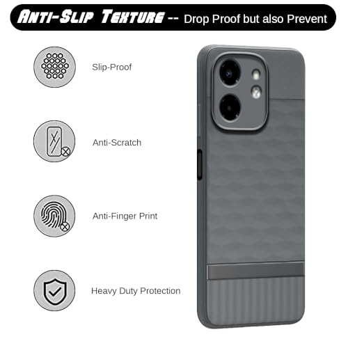 Image of Shockproof Case for Infinix Smart 9 HD 4G | Full Camera Protection | TPU Flexible Back Cover for Infinix Smart 9 HD 4G (Graphite Grey)