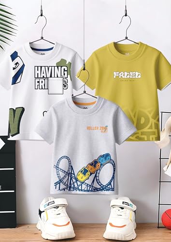 Image of GRAND MAX Boys' T-Shirt Combo Pack of 3