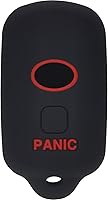 Vista 3 de 2 piezas de funda protectora de llave de silicona con 4 botones para mando a distancia sin llave, compatible con Toyota Corolla Camry Avalon 4Runner